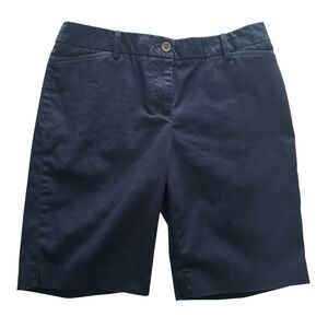 TALBOTS Petites Shorts The Perfect Short Navy Blue Womens Size 4P